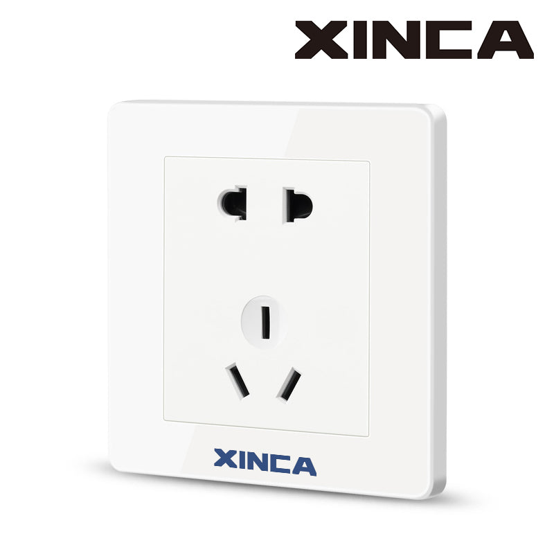 XINCA 1 PCS Five Hole Socket Home Installation Steel Plate Dark Install USB Wall Switch Socket Panel