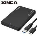 XINCA External Hard Drive Case USB 3.0 Hard Drive Enclosure Portable Tool-free High-speed Hard Disk Case