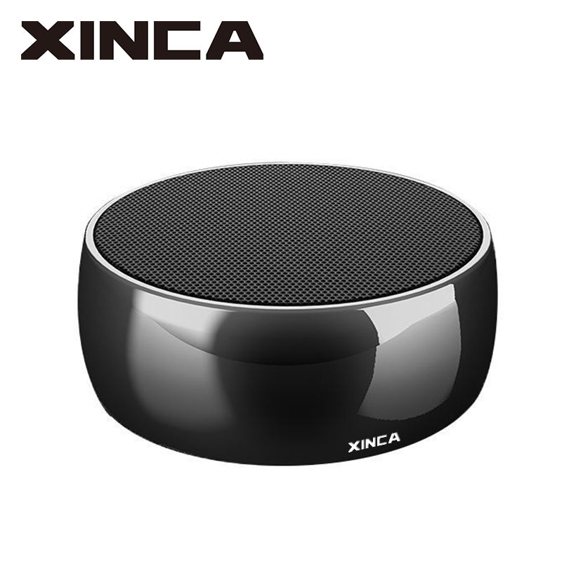 XINCA Portable Pocket Bluetooth Speaker Stereo Deep Bass Gun Metal Rechargeable (Black)