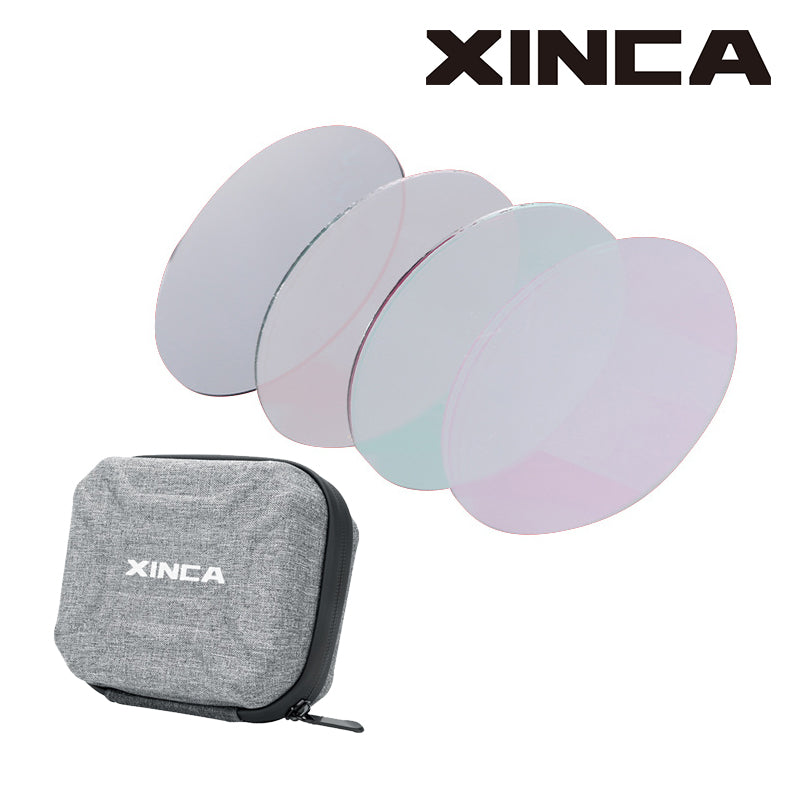 XINCA Transparent Color Correction Lighting Gel Filter - Colored Gel Light Filter Plastic Sheet（Round）
