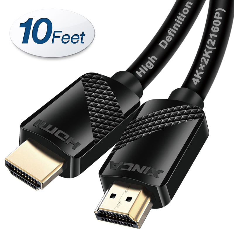 XINCA HDMI Cable 2.0 10Ft 4K@60Hz 18Gbps 4:4:4 28AWG