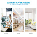 XINCA Cat7 Flat Ethernet Cable 50Ft Black With 25Pcs Clips