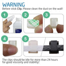 XINCA Cat7 Flat Ethernet Cable 15Ft White With 5Pcs Clips