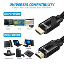 XINCA HDMI Cable 2.0 15Ft Nylon Braided 4K@60Hz HDR 18Gbps 26AWG