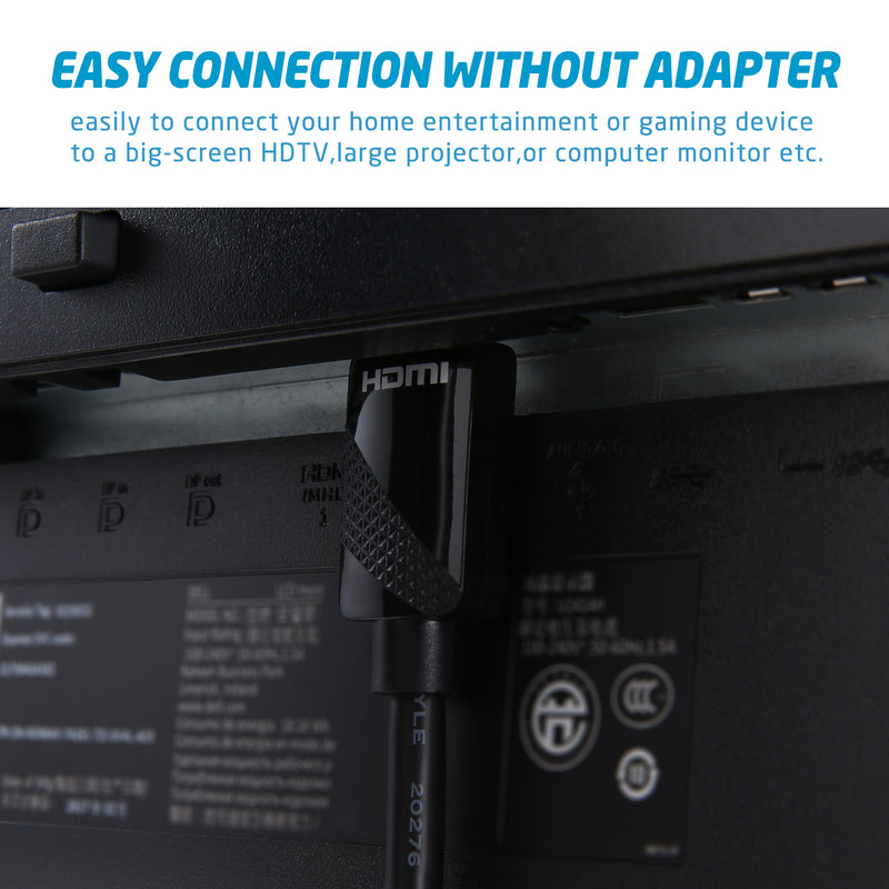 XINCA HDMI Cable 2.0 3Ft 4K@60Hz 18Gbps 4:4:4 28AWG