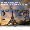 XINCA HDMI Cable 2.0 10Ft Nylon Braided 4K@60Hz HDR 18Gbps 28AWG